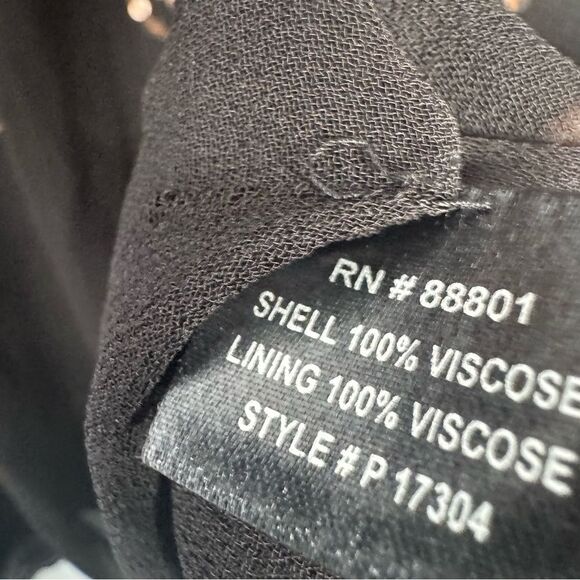 Kay Celine black beaded blouse size large - Picture 4 of 6